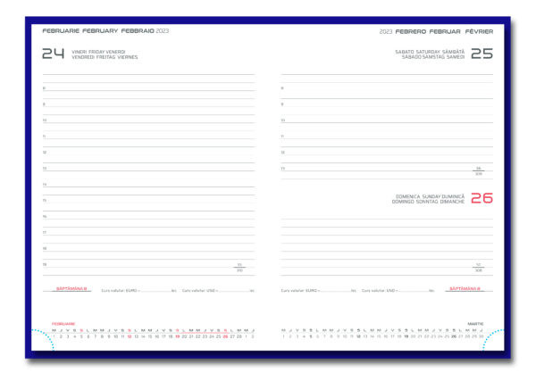 Agendă din piele Elba, 17 x 24 cm - 1 | YEO