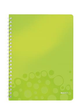 Caiet de matematica A4 pentru birou, PP, cu spira,Leitz Wow - 3 | YEO