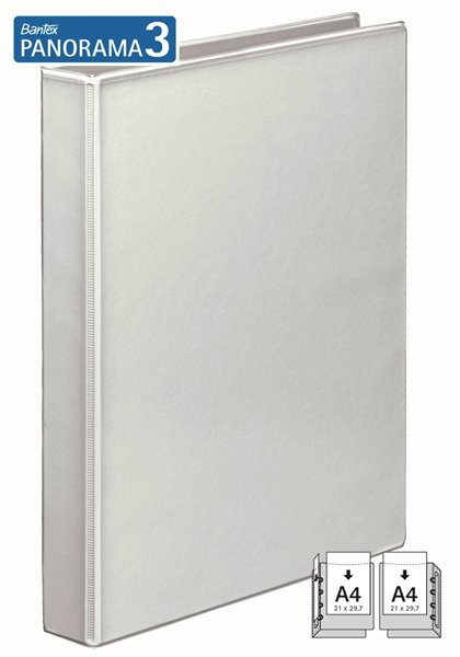 Caiet mecanic cu buzunar Bantex A4 4 inele 16mm cotor 35mm