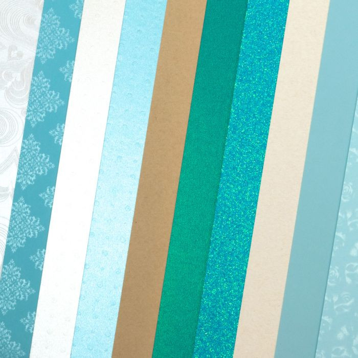 Carton Blue Shades Mix A4, 210-250g/mp, 10coli/top