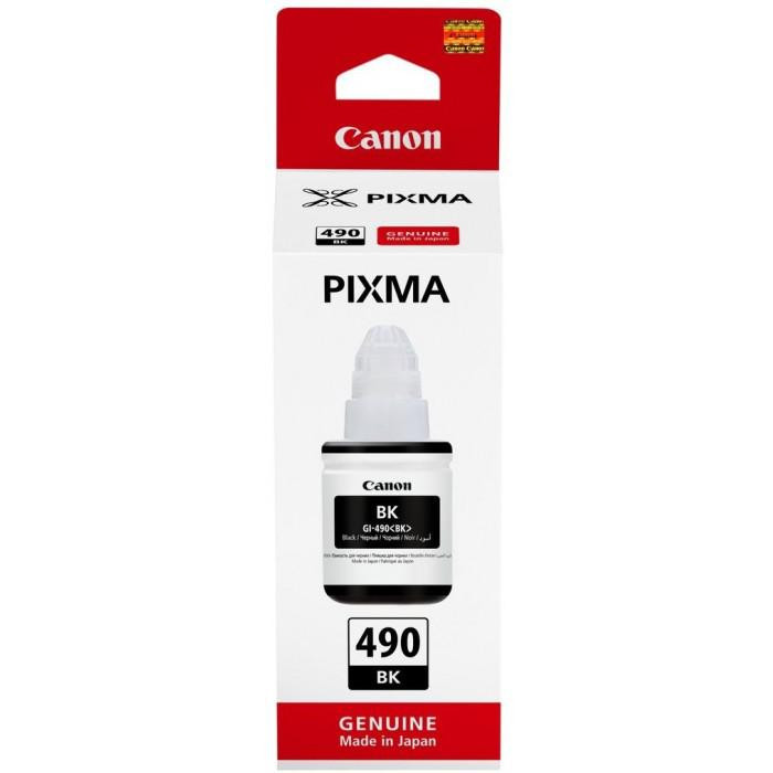 Cartus cerneala Canon GI-490 BK, pigment black, capacitate 135ml, pentru echipamente CISS G1400 / G2400