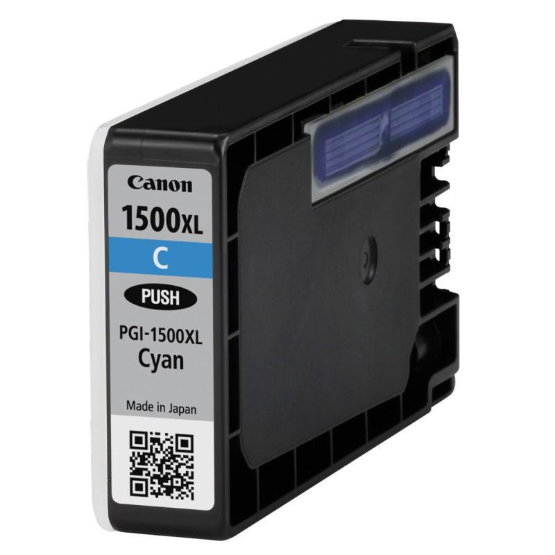 Cartus cerneala Canon PGI1500XLC, cyan, Dual Resistant High Density, capacitate 12ml / 1020 pagini,