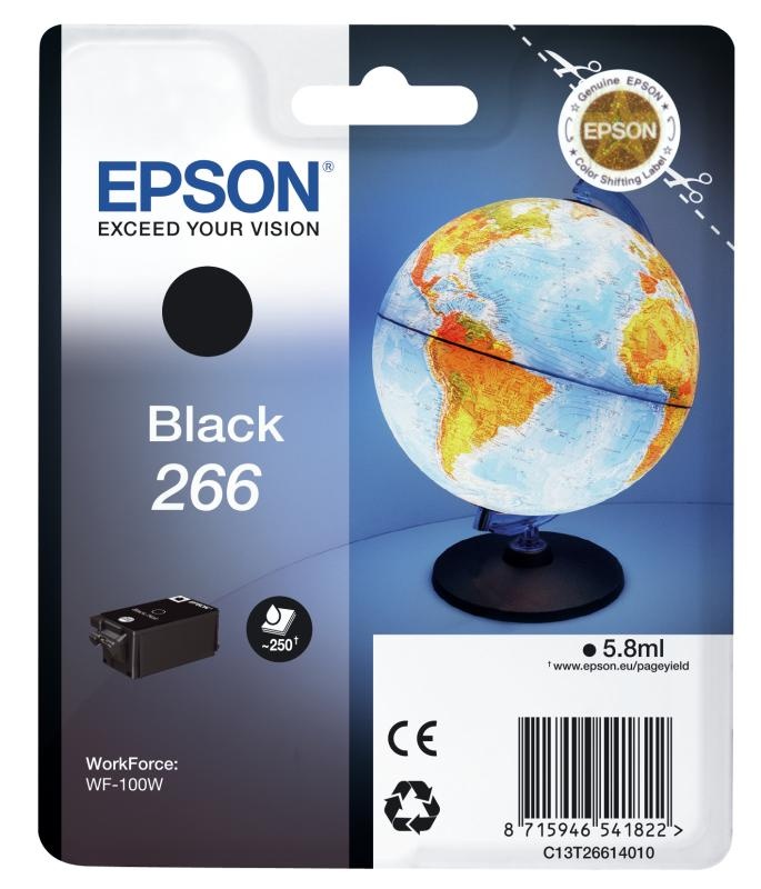 Cartus cerneala Epson 266 black, singlepack,pentru WorkForce WF-100W. - 2 | YEO
