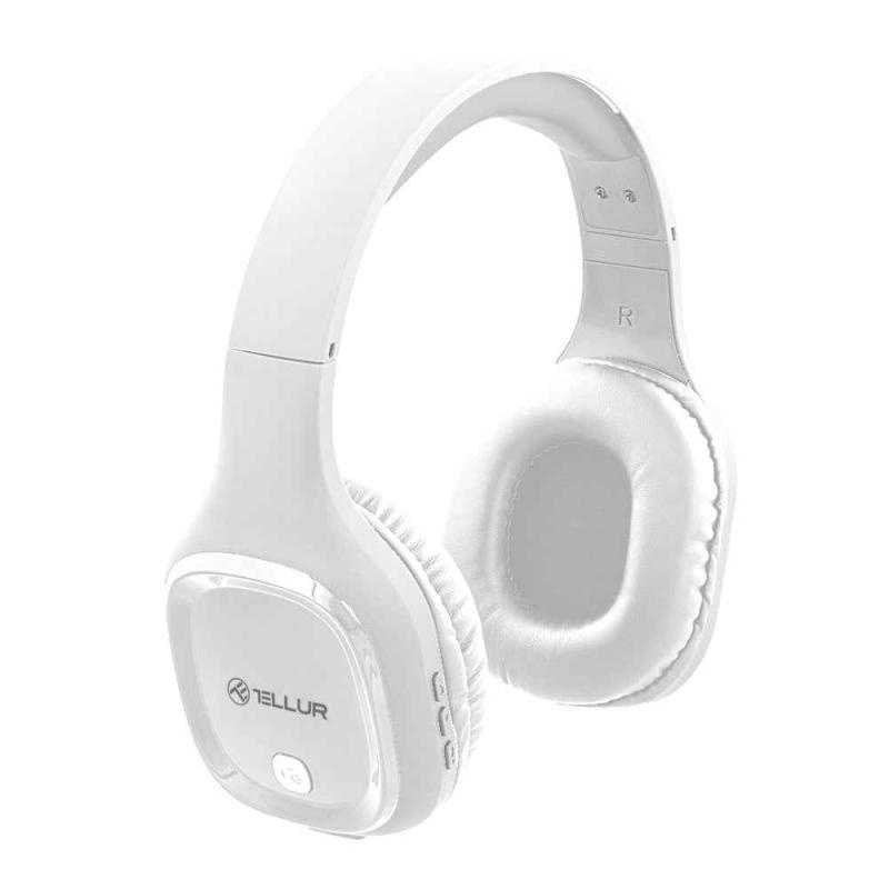 Casti cu micr. Tellur Pulse, alb - 3 | YEO