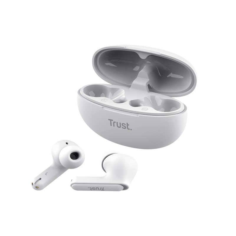 Casti Trust Yavi earbuds BT, alb - 1 | YEO