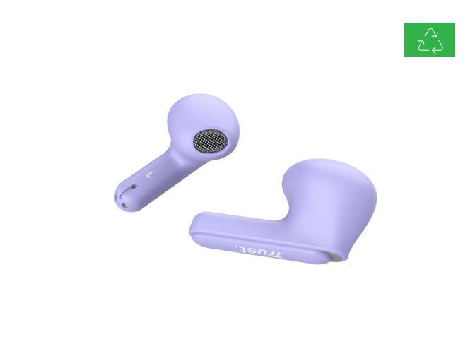 Casti Trust Yavi wireless earph., violet - 1 | YEO