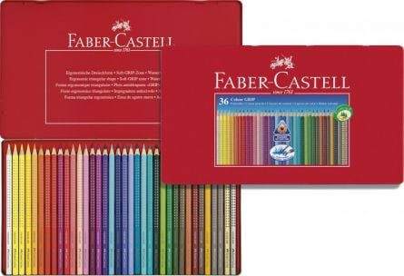 CREIOANE COLORATE 36 CULORI CUTIE METAL GRIP 2001 FABER-CASTELL - 2 | YEO