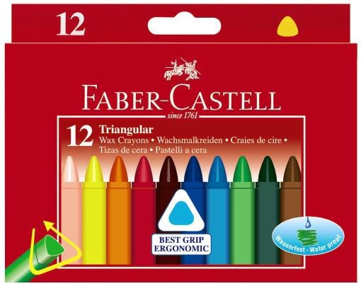 Culori cerate Faber-Castell 12 /set