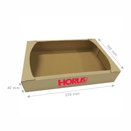 Cutie carton pentru fursecuri, 230x190x40 mm - 1 | YEO