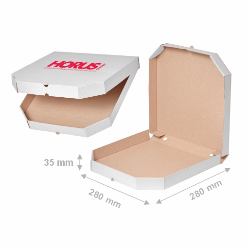 Cutie carton pentru pizza, 280x280x35 mm - 1 | YEO