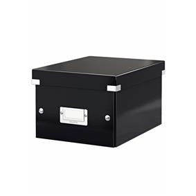 Cutie depozitare carton laminat Leitz Click & Store Mica A5 cu suport etichetă - 2 | YEO