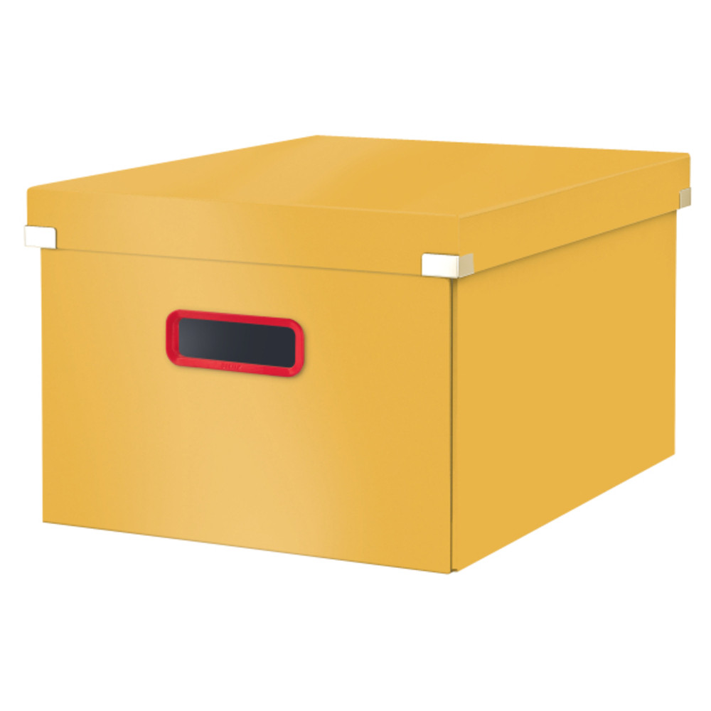 Cutie depozitare carton laminat Leitz Cosy Click & Store pliabilă cu capac și mânere 32 x 31 x 36 cm - 3 | YEO