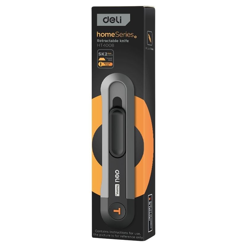 Cutter cu retractare automată Deli home series, negru - 1 | YEO