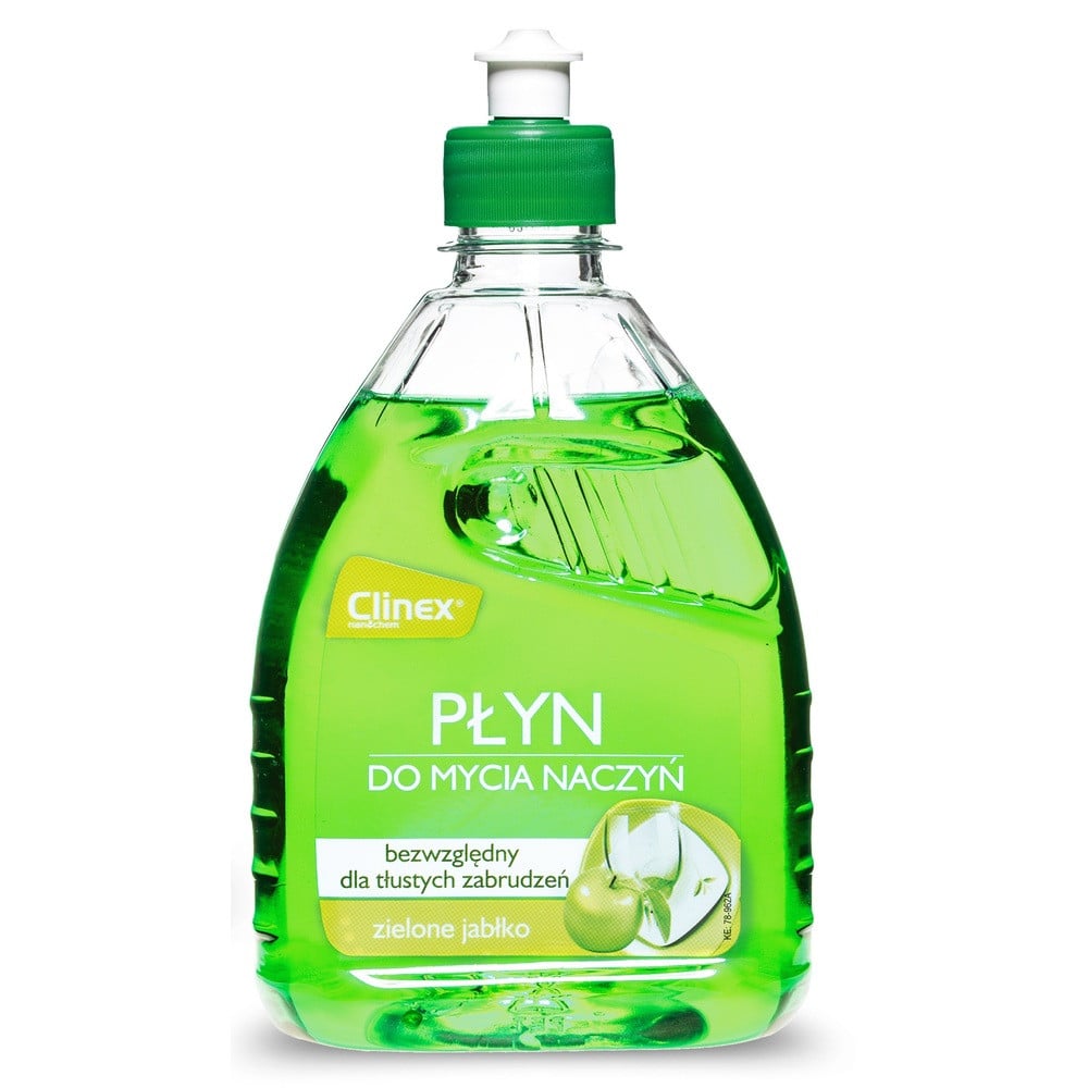 Detergent lichid pentru degresarea vaselor Clinex cu miros de măr, 500ml
