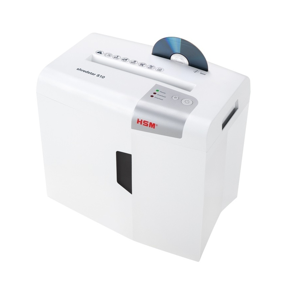 Distrugator de documente manual HSM ShredStar S10, 10 coli, fasie (6 mm), securitate 2 - 3 | YEO