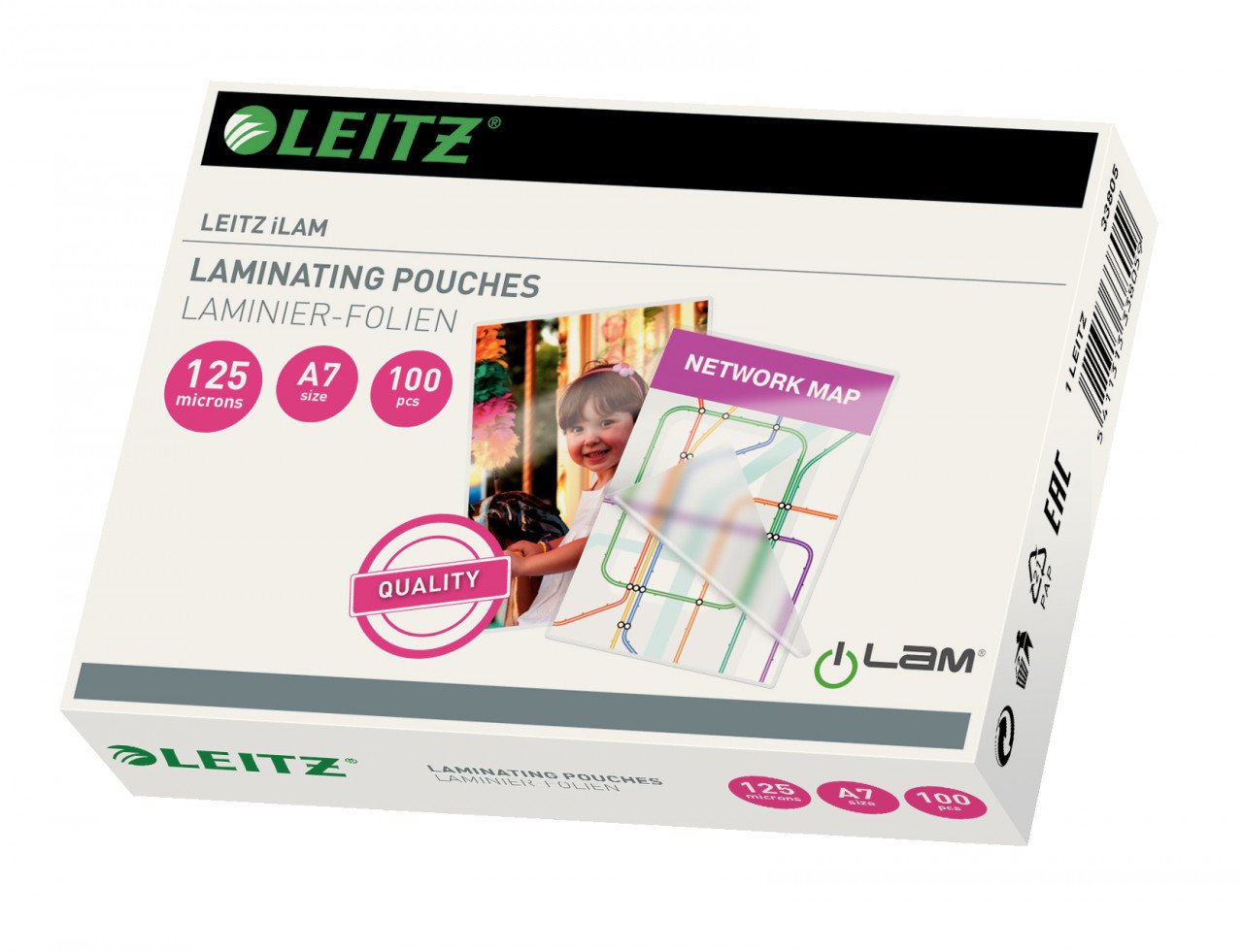 Folie Standard pentru laminare, A7 - 125 microni, 100 folii/cutie