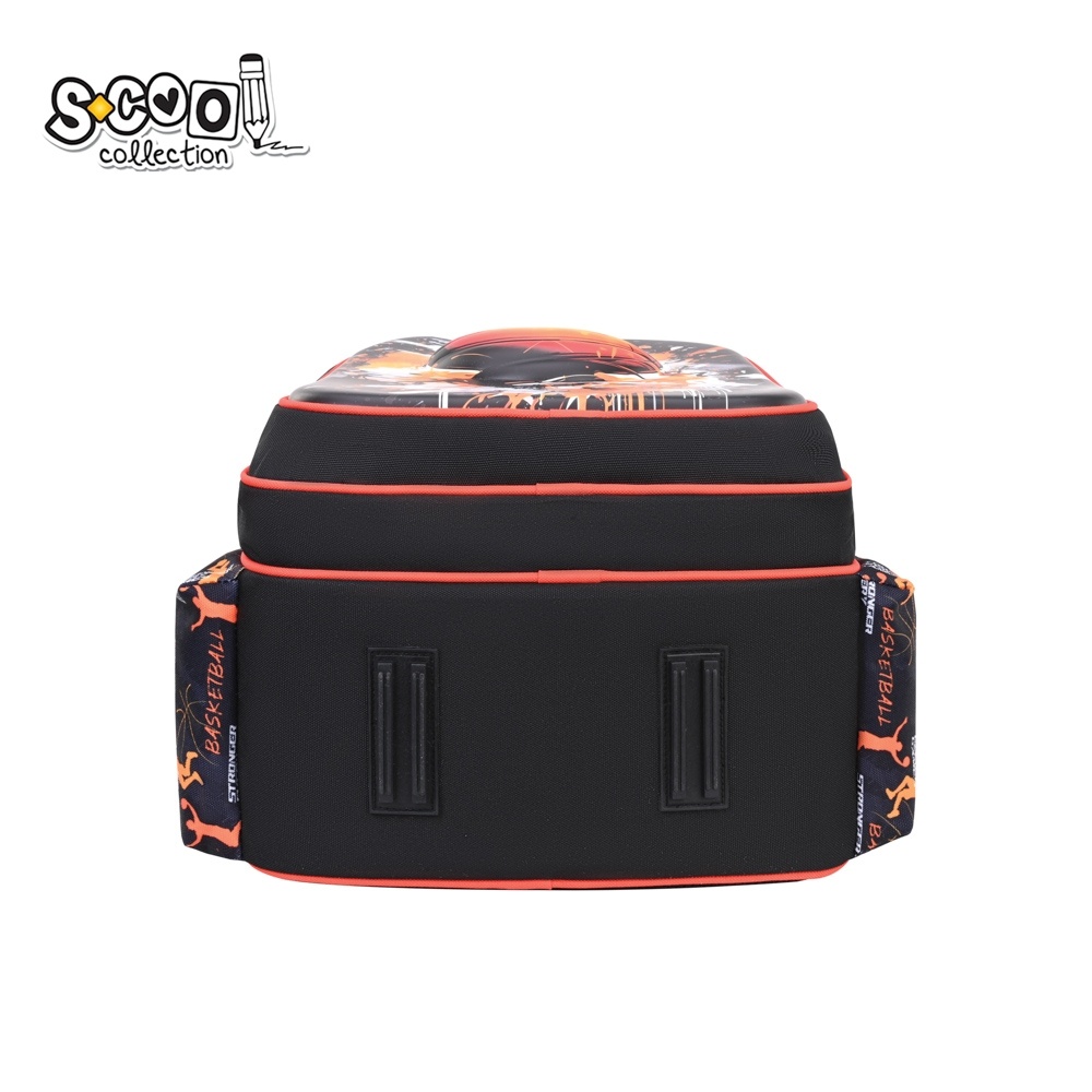 Ghiozdan băieți neechipat S-COOL 3D Basketball, 43x30x22 cm - 3 | YEO