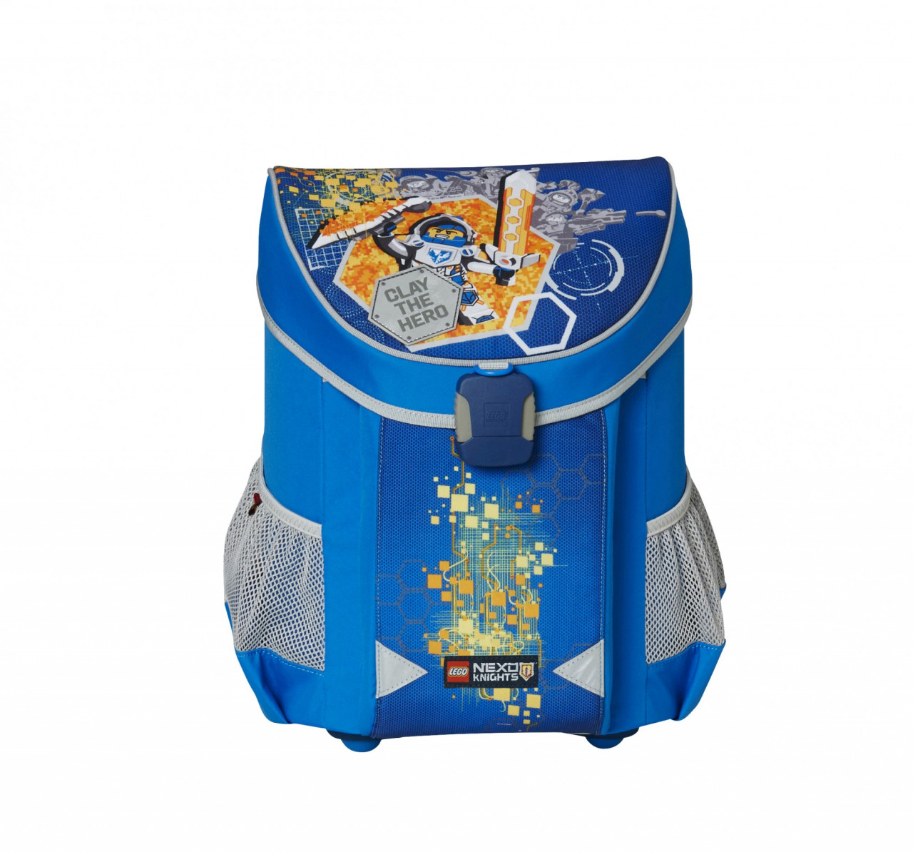 Ghiozdan scoala Easy, Lego Core Line- design bleu Nexo Knights