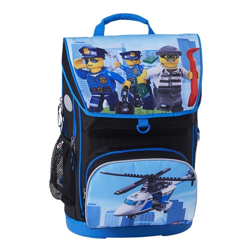 Ghiozdan scoala maxi + sac sport LEGO Cora Line City Police Chopper