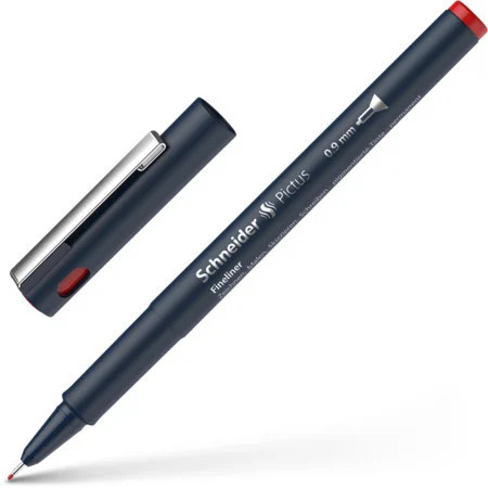 Liner pentru desen tehnic SCHNEIDER Pictus, varf fetru 0.9mm - 1 | YEO