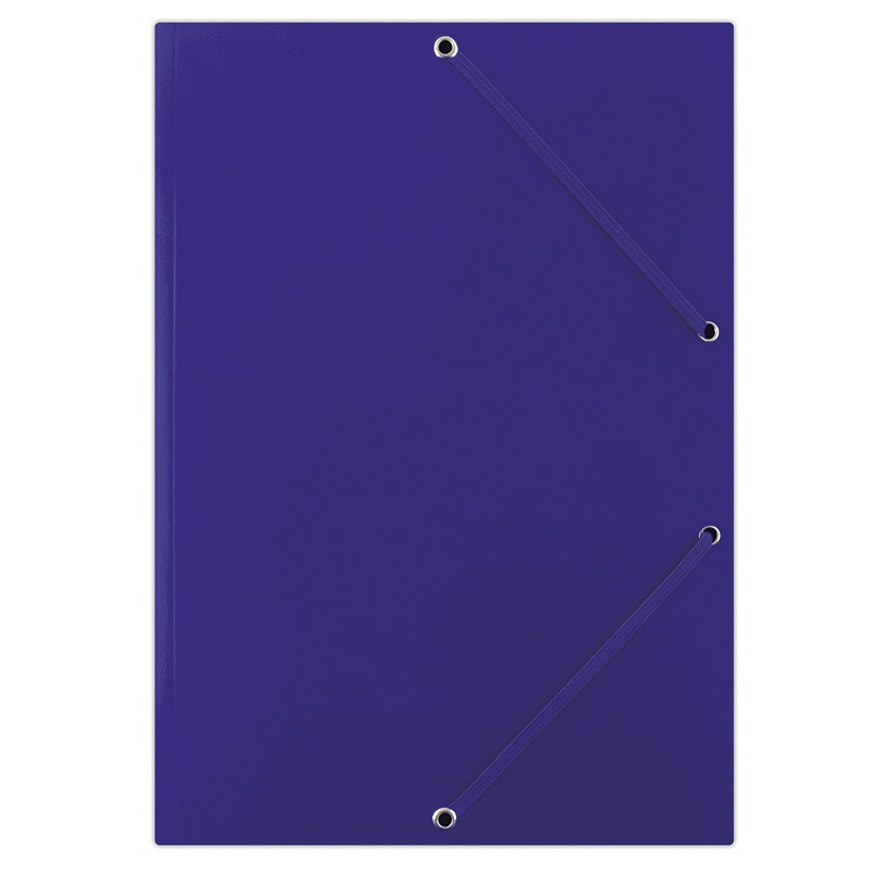 Mapa carton plastifiat cu elastic pe colțuri Donau A4 400gsm albastru