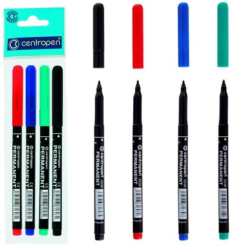 Marker permanent Centropen 2846, diverse culori, 1 mm