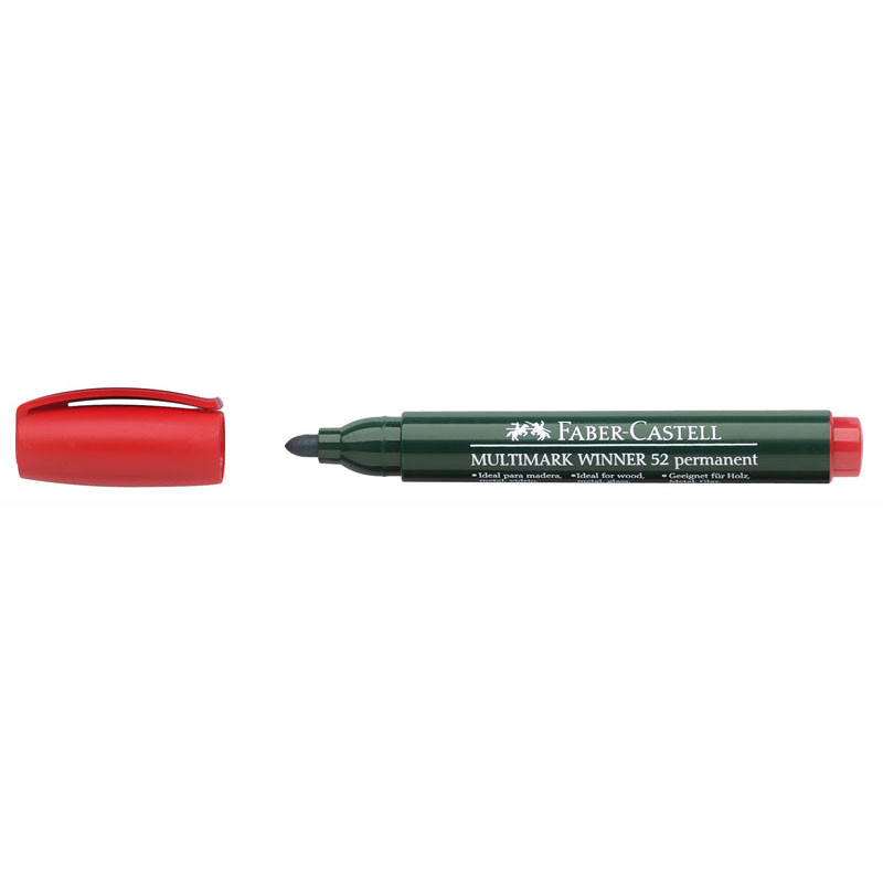 Marker permanent Faber-Castell Multimark Winner 52, vârf rotund - 1 | YEO
