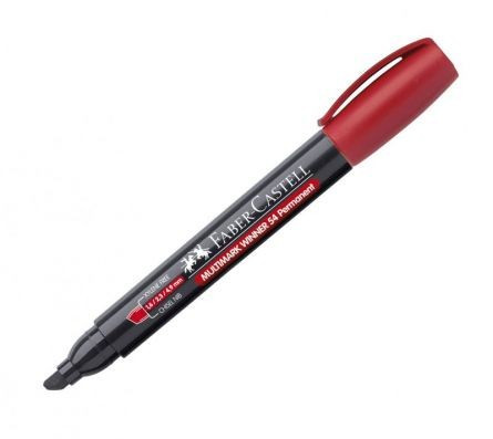 Marker permanent Faber-Castell Multimark Winner 54, vârf tesit - 2 | YEO
