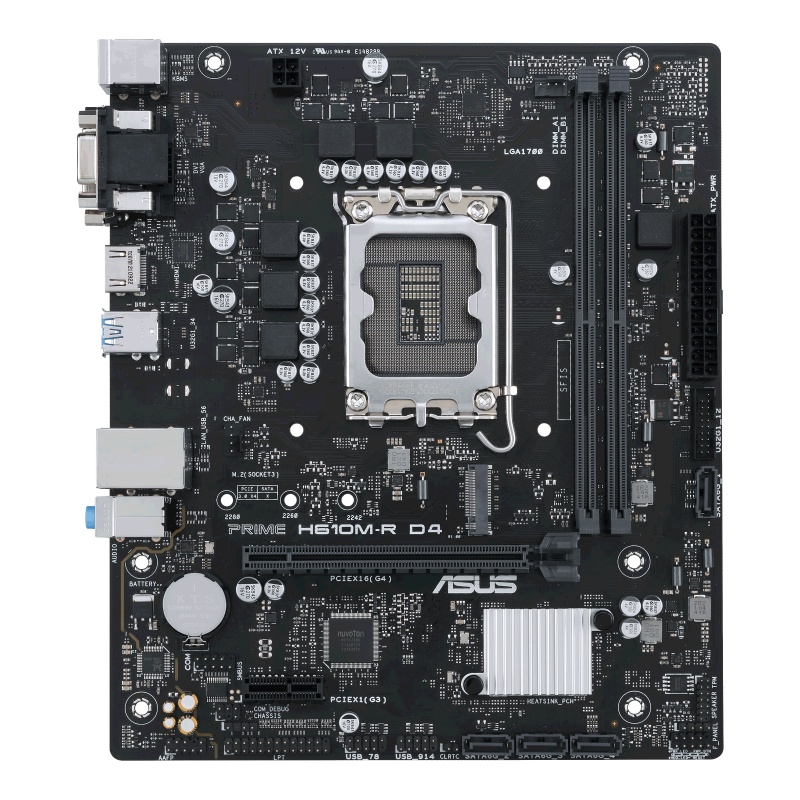 MB ASUS PRIME H610M-R D4 LGA 1700 - 3 | YEO