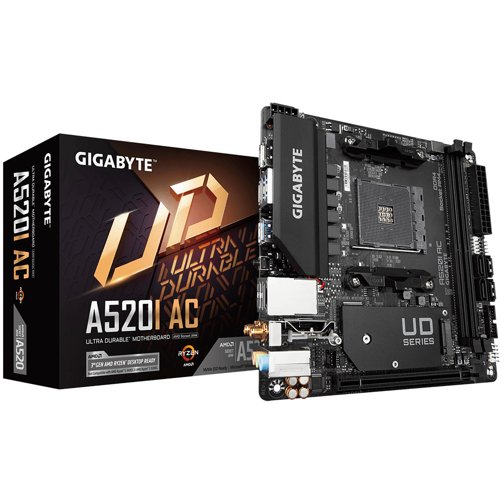 MB GB A520I AC AM4 DDR4 MINI ITX