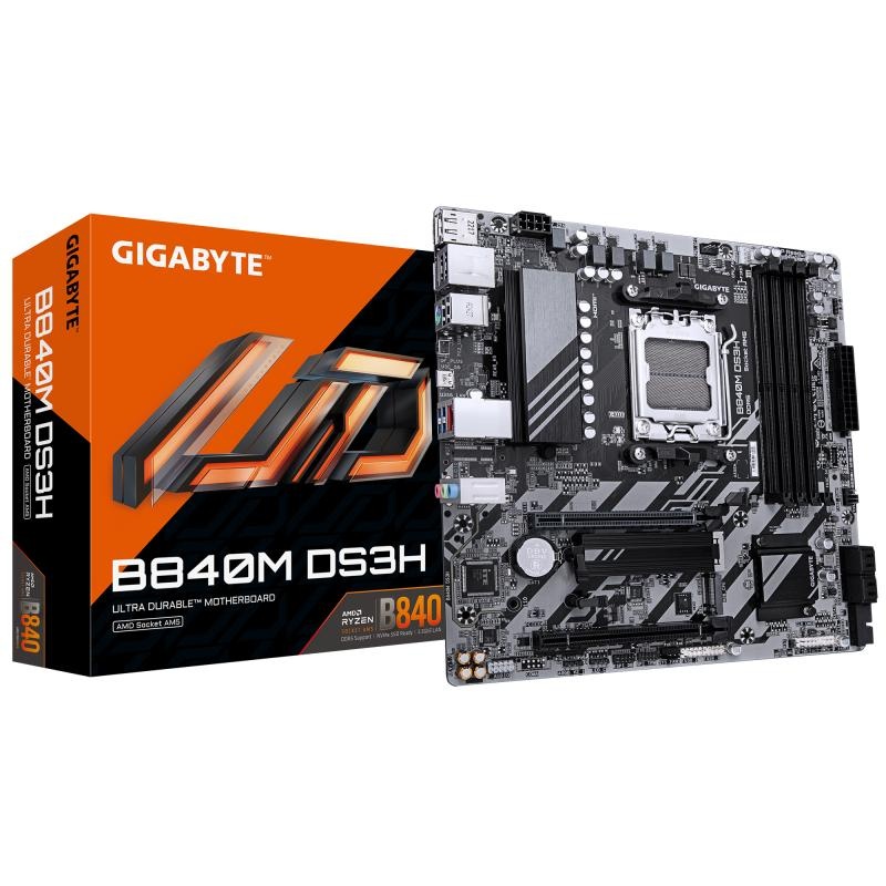 MB GIGABYTE B840M DS3H AM5 - 1 | YEO