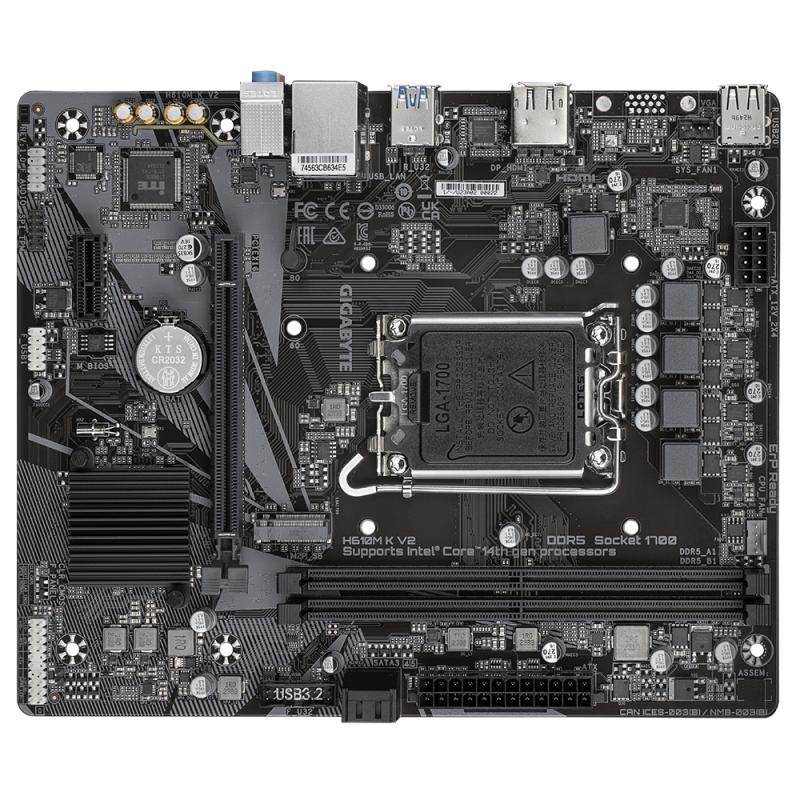 MB GIGABYTE H610M K V2 LGA1700 DDR5 - 4 | YEO