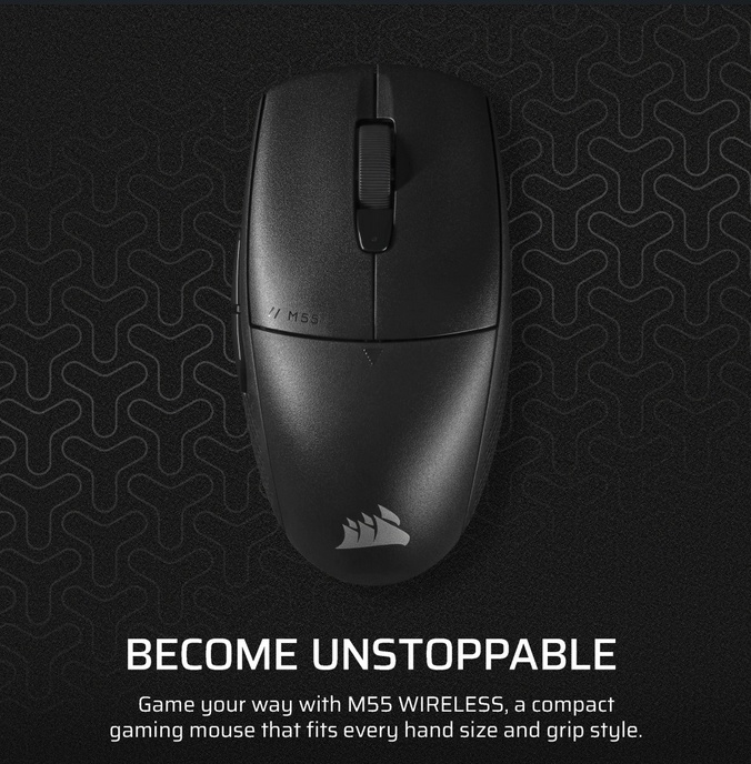 Mouse Gaming Wireless Corsair M55 - 1 | YEO