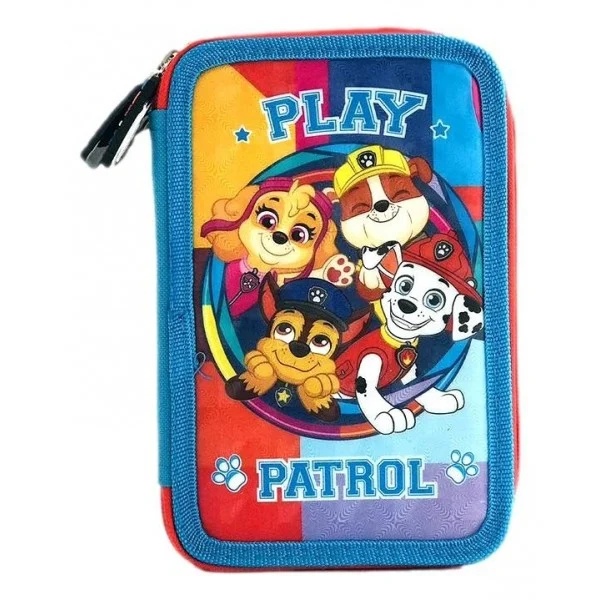 Penar neechipat baieti, 3 fermoare, Dimensiuni 21x14x6.5cm, Paw Patrol