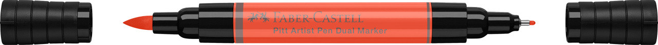 PITT ARTIST PEN DUAL MARKER ROSU SCARLET 118 FABER-CASTELL