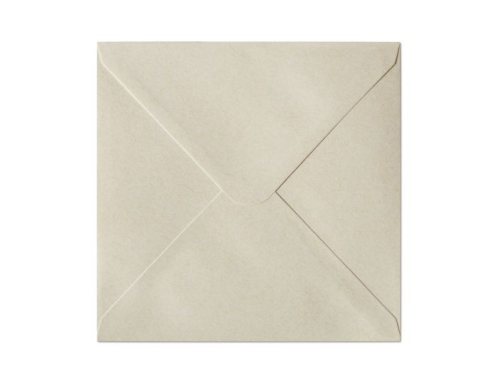 Plic 160x160mm, gumat, 120g, Nature - PREȚ PER BUCATĂ!