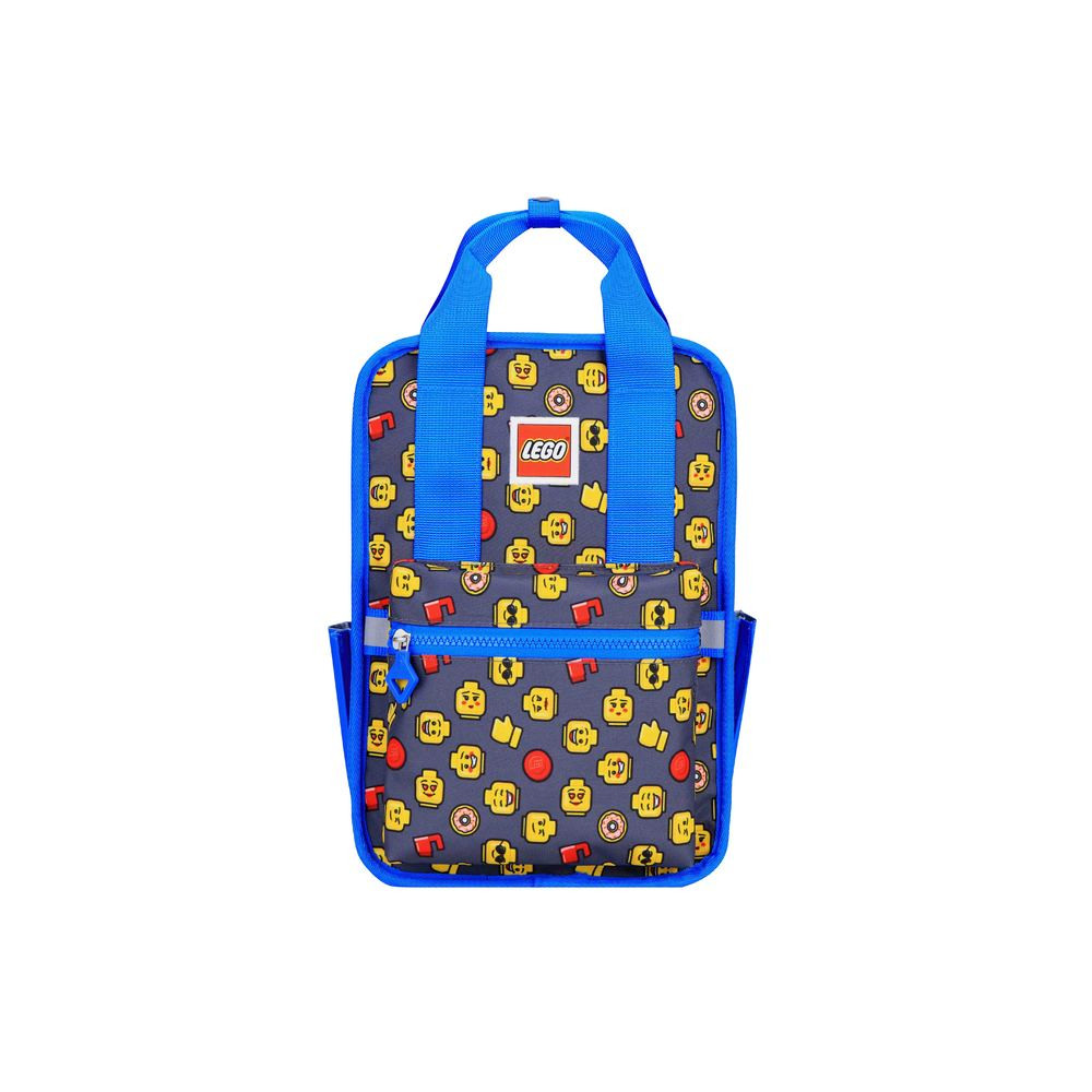 Rucsac Casual LEGO Tribini Fun Small - design Heads and Cup - albastru