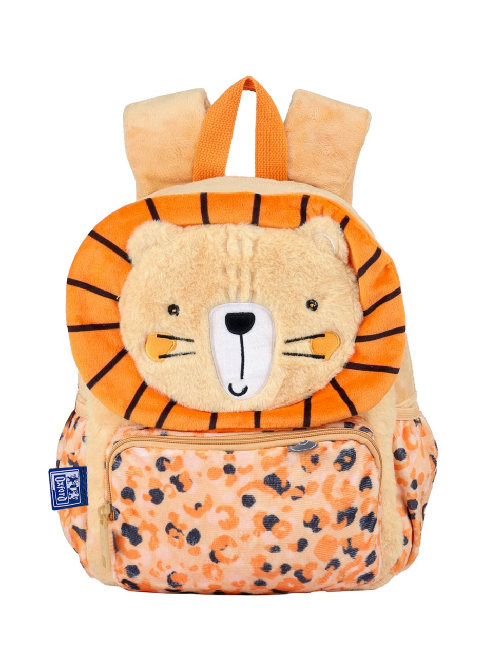 Rucsac grădiniță Oxford Animal Besties, 1 compartiment, 23 x 31 x 12 cm, compatibil format A4, buzunar frontal cu fermoar, diverse motive (leu, câine, pisică)