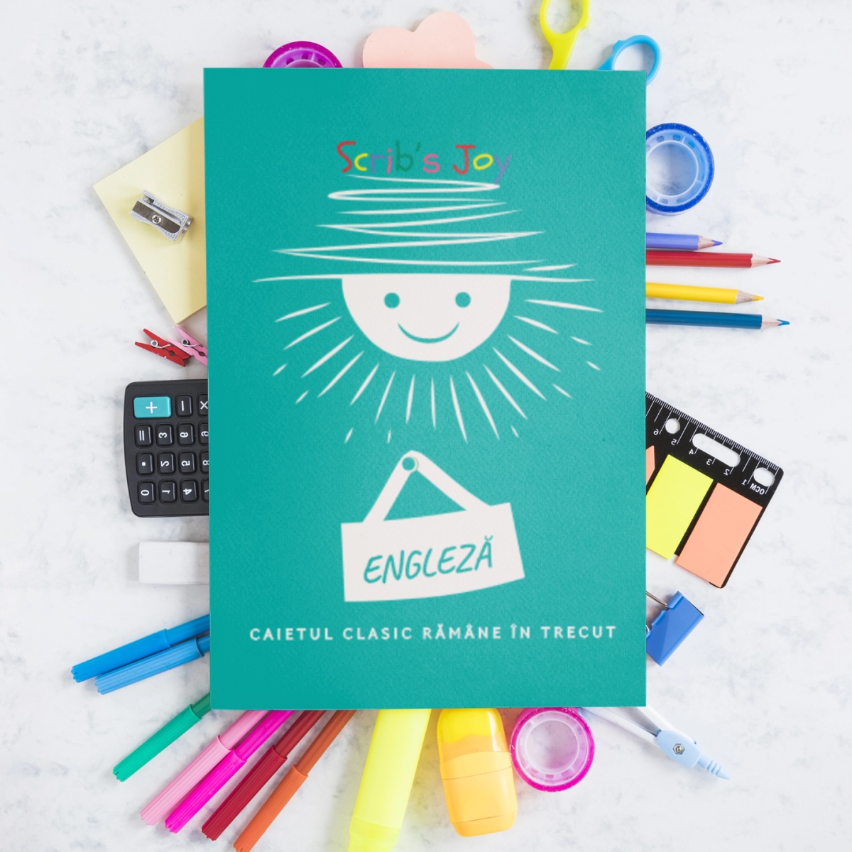 Scrib’s Joy cu diKiss - Engleză - A4 Studențesc - 290 x 205 mm