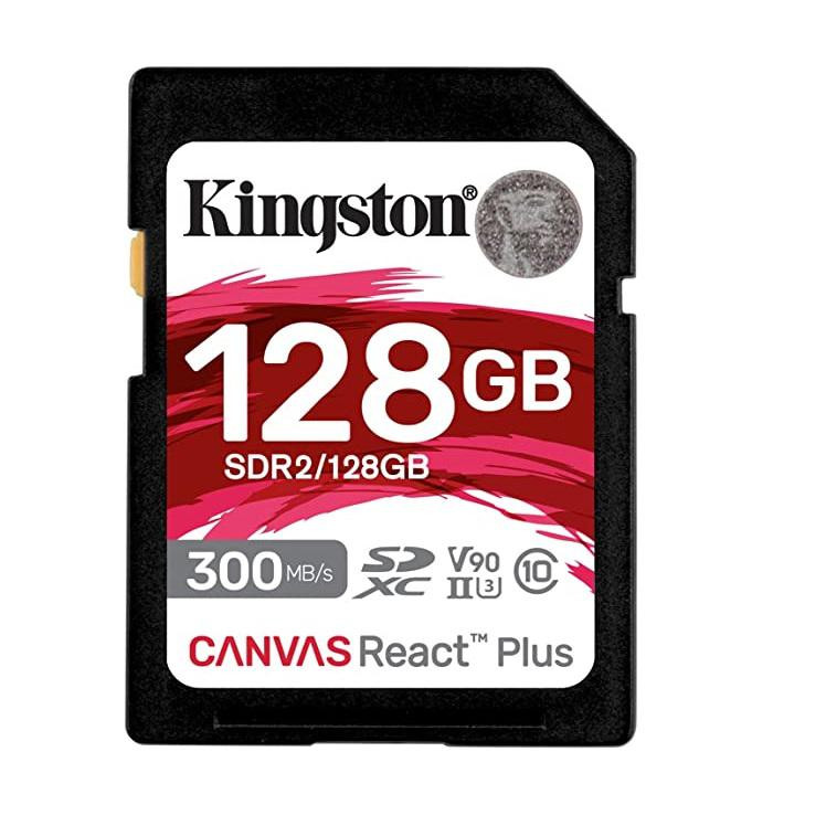 SD Card Kingston, 128GB, Canvas React Plus, SDHC Card