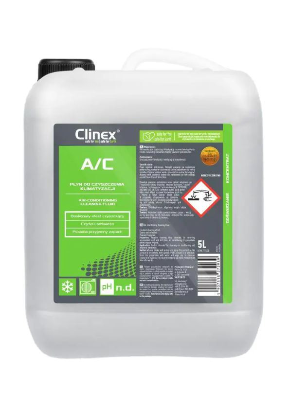 Soluție pentru curățat instalații de aer condiționat Clinex A/C, 5 litri