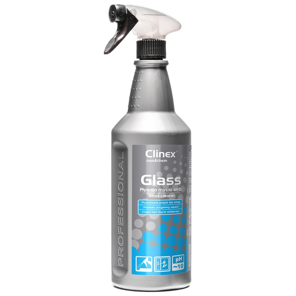 Soluție pentru spălat geamuri cu pulverizator Clinex Glass, 1l