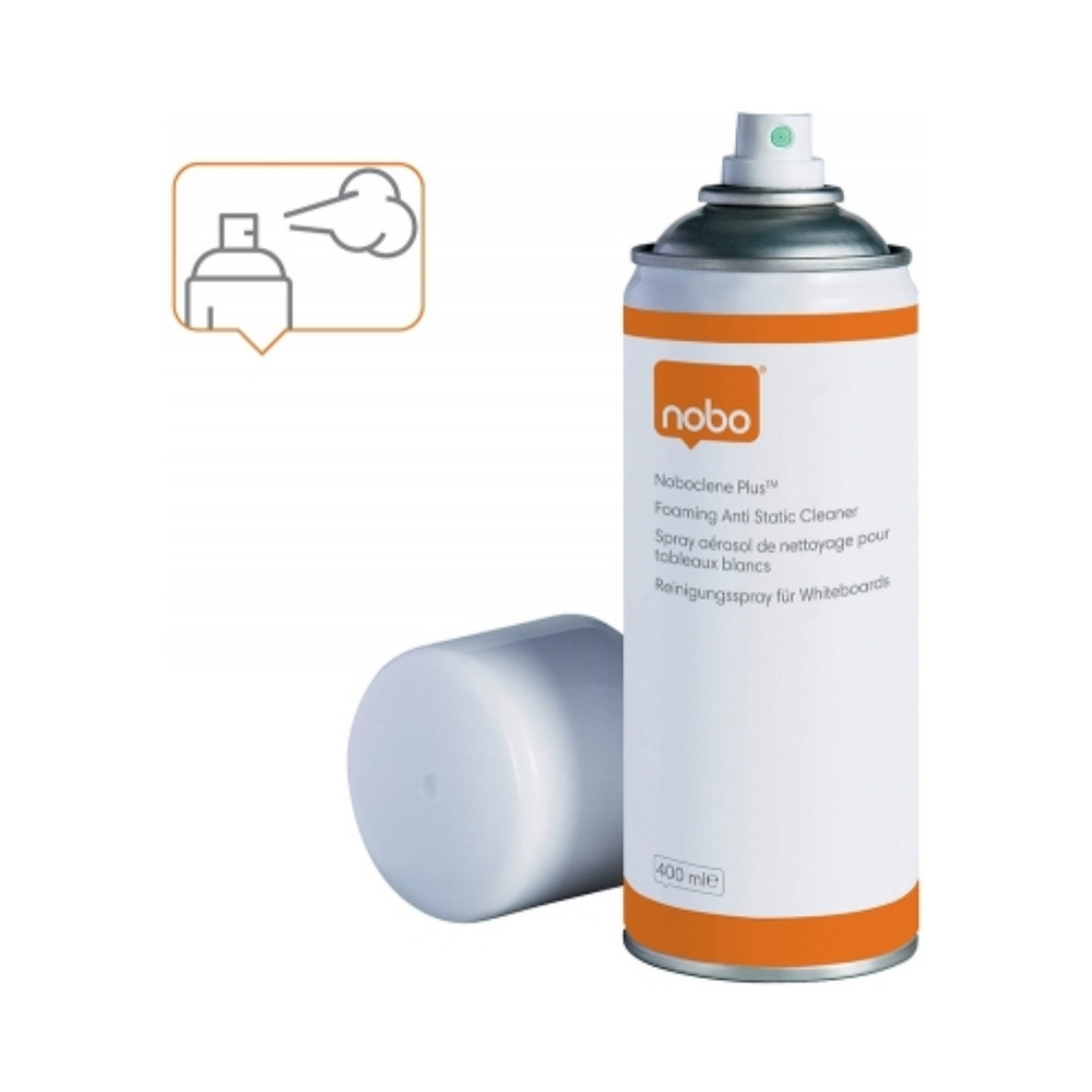 Spray spumă, pentru curățare table și flipcharturi, uz regulat, 400 ml, NOBO Clene Plus