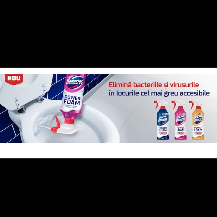 Spumă de curățare spray Domestos Power Foam, diverse arome, 435ml - 1 | YEO