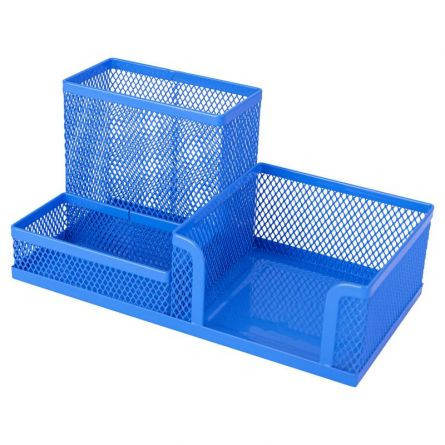 SUPORT BIROU 3 COMPARTIMENTE MESH COLOR DELI - 4 | YEO