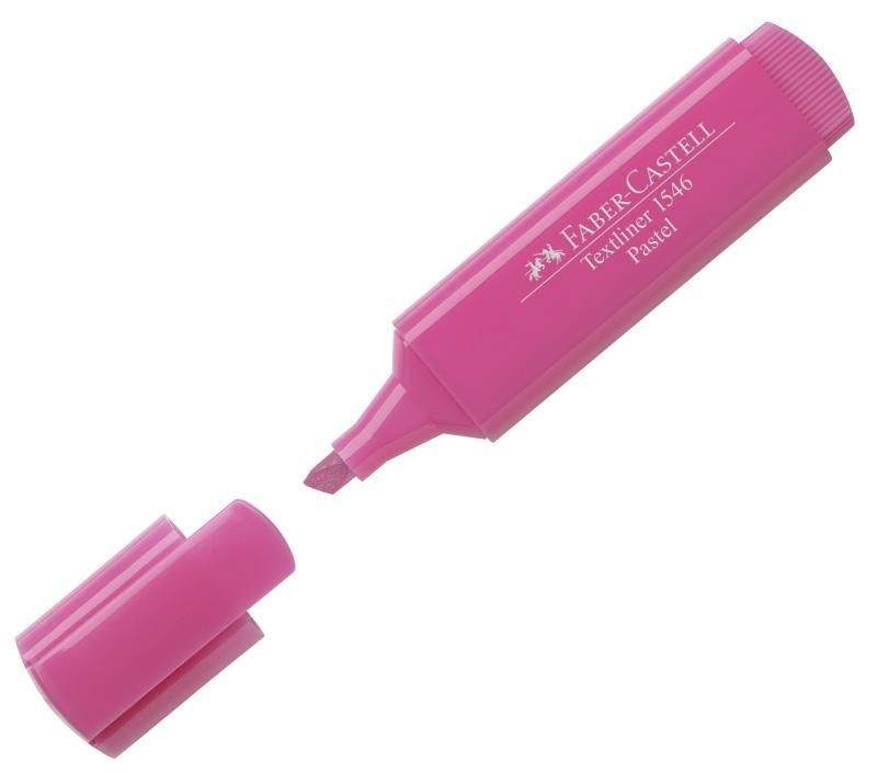 Textmarker Faber-castell 1546, roz pastel - 1 | YEO