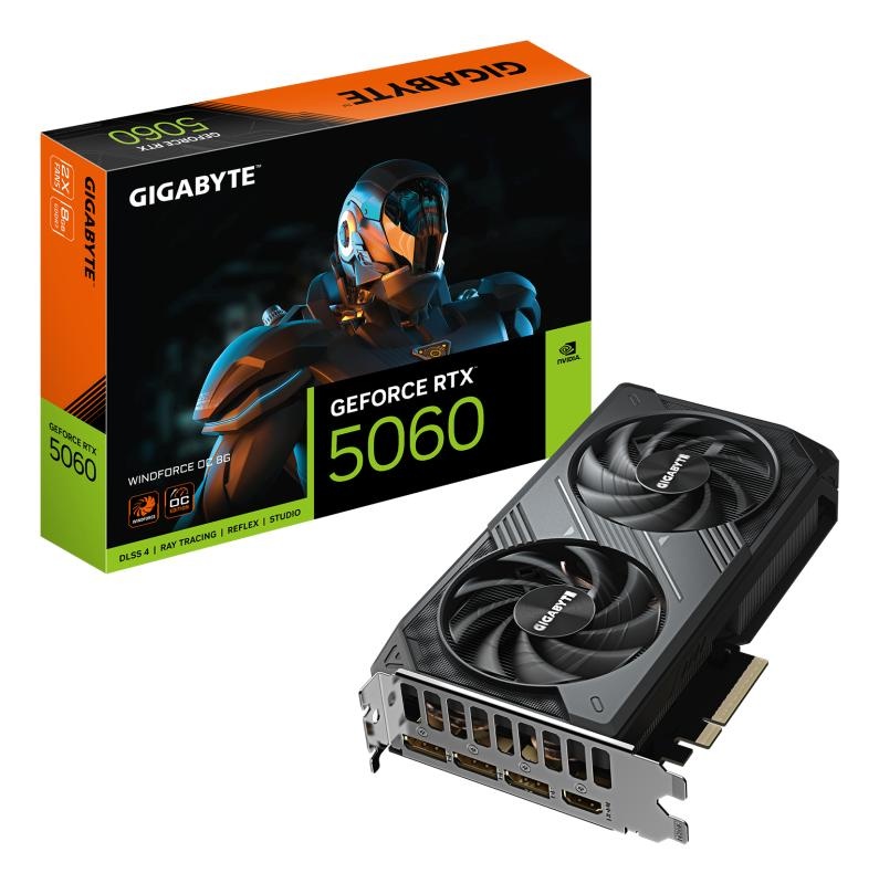 VGA GIGABYTE RTX 5060 WINDFORCE OC 8GB - 1 | YEO