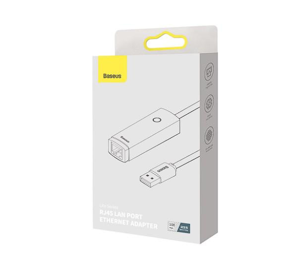 Adaptor Baseus Lite USB 2.0 la RJ45, gri - 1 | YEO