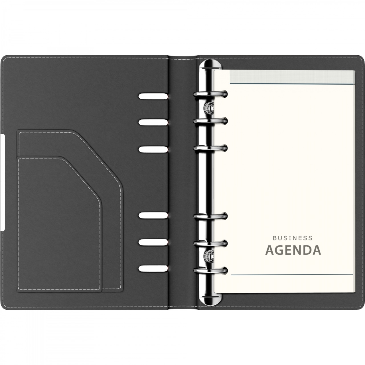 Agendă nedatată Precision Novaskin, B6, 230 pagini, 80 g/mp, 6 inele - 2 | YEO