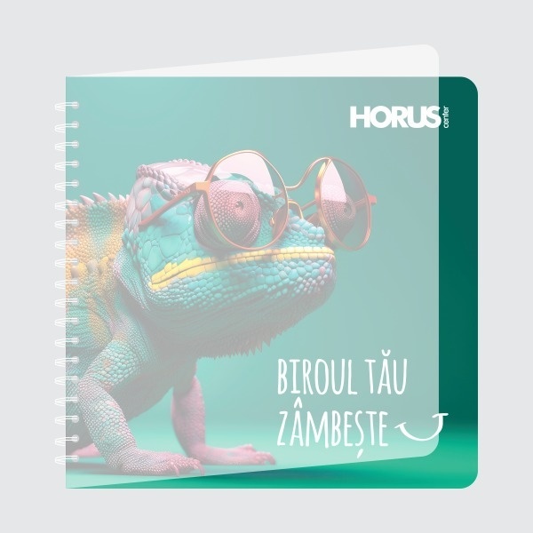 Agendă personalizată, 21x21cm, copertă carton și folie - 1 | YEO